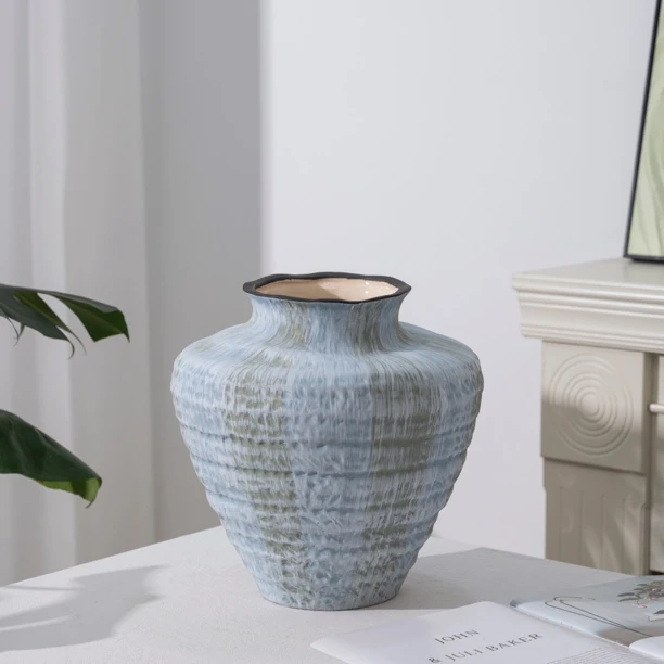 花本家x花屿器丨作者手作陶瓷花瓶丨高氛围家居软装