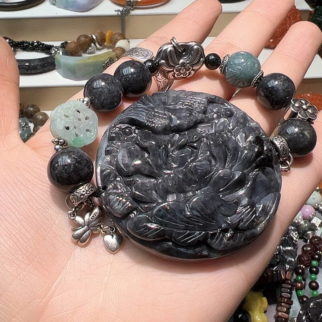 翡翠手链未镶嵌C***_炸