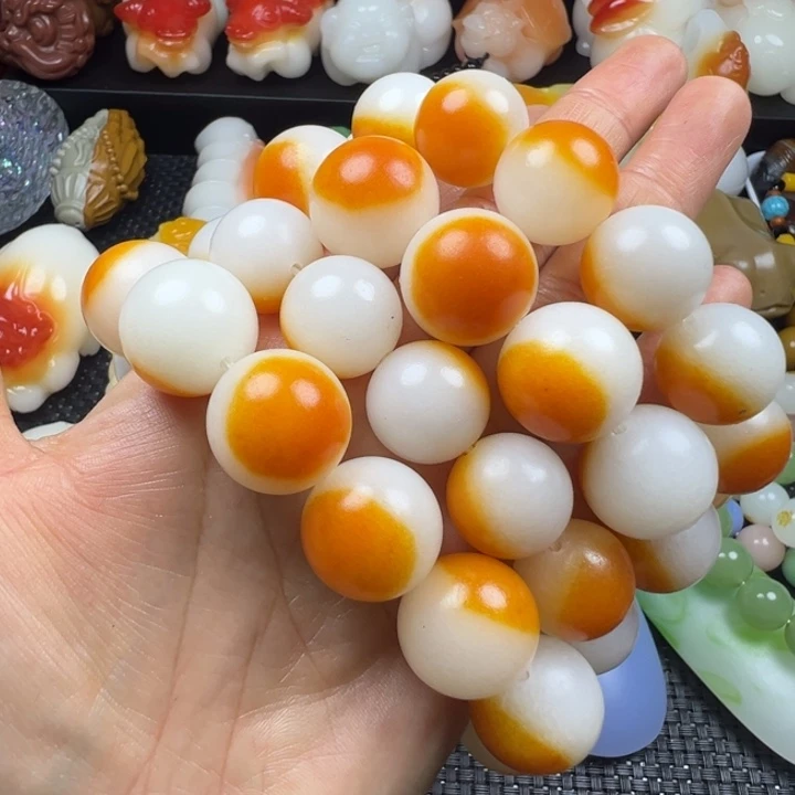 新疆戈壁五彩石金丝