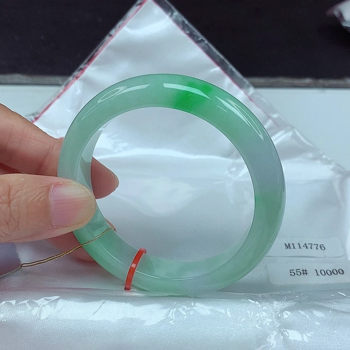 翡翠未镶嵌手镯55圈4776