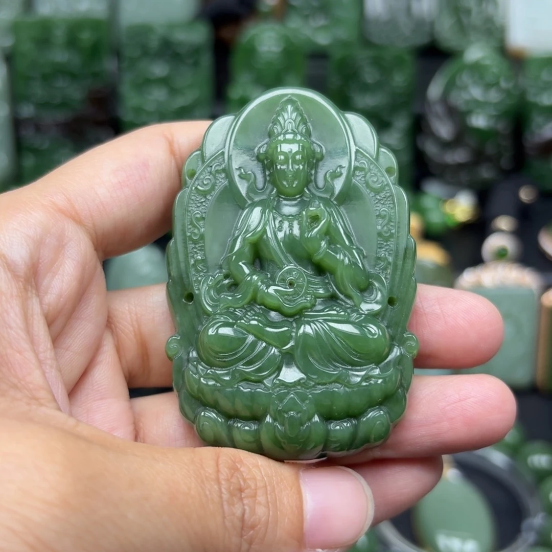 和田玉未镶嵌吊坠(不含链)