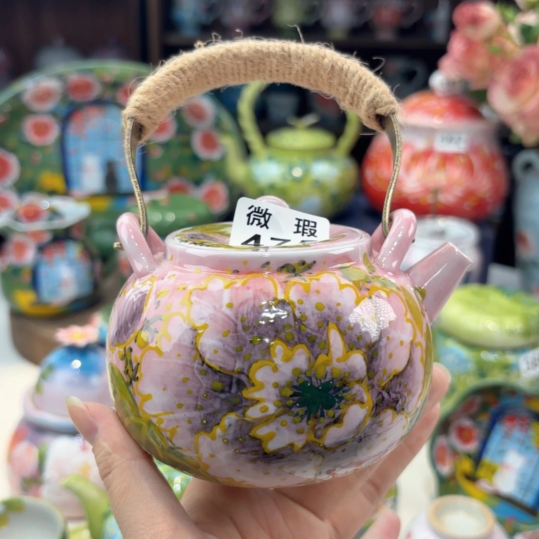 景德镇手绘高温釉下彩陶瓷茶具