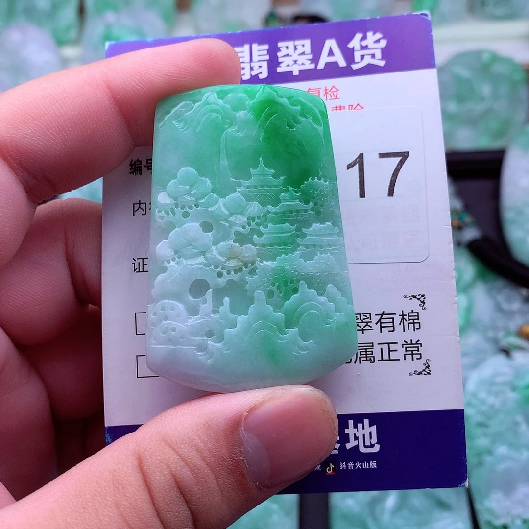 翡翠未镶嵌吊坠(不含链)