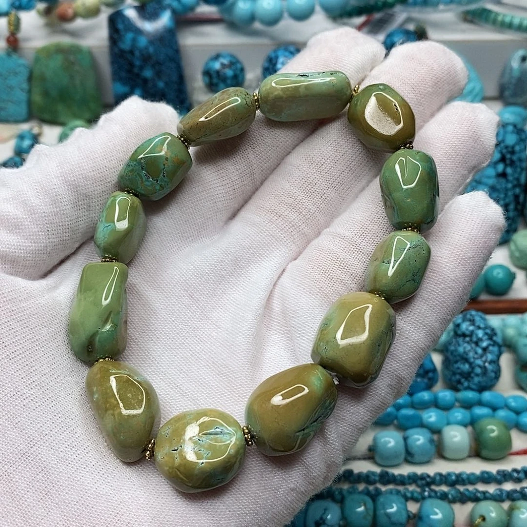 未镶嵌绿松石珠宝奇石