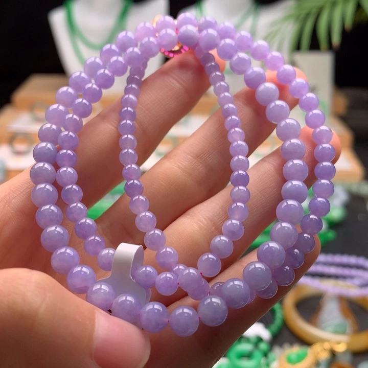 翡翠未镶嵌项链天然缅甸A货翡翠