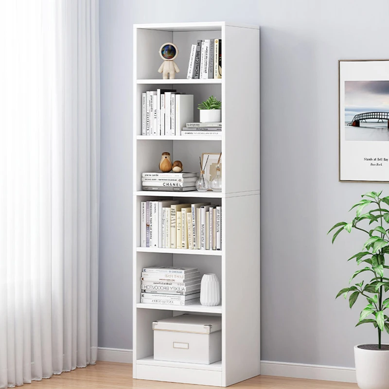 书柜落地简易家用小型卧室客厅柜子窄缝小书柜靠墙转角收纳置物架
