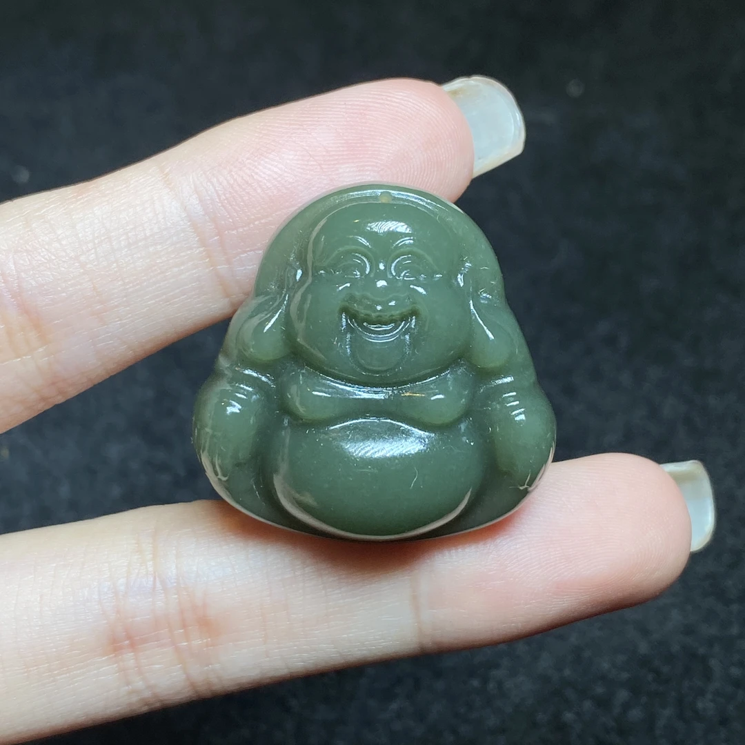 【小北严选】和田玉吊坠约29*29mm带绳【多样性发一件】-AH10X954