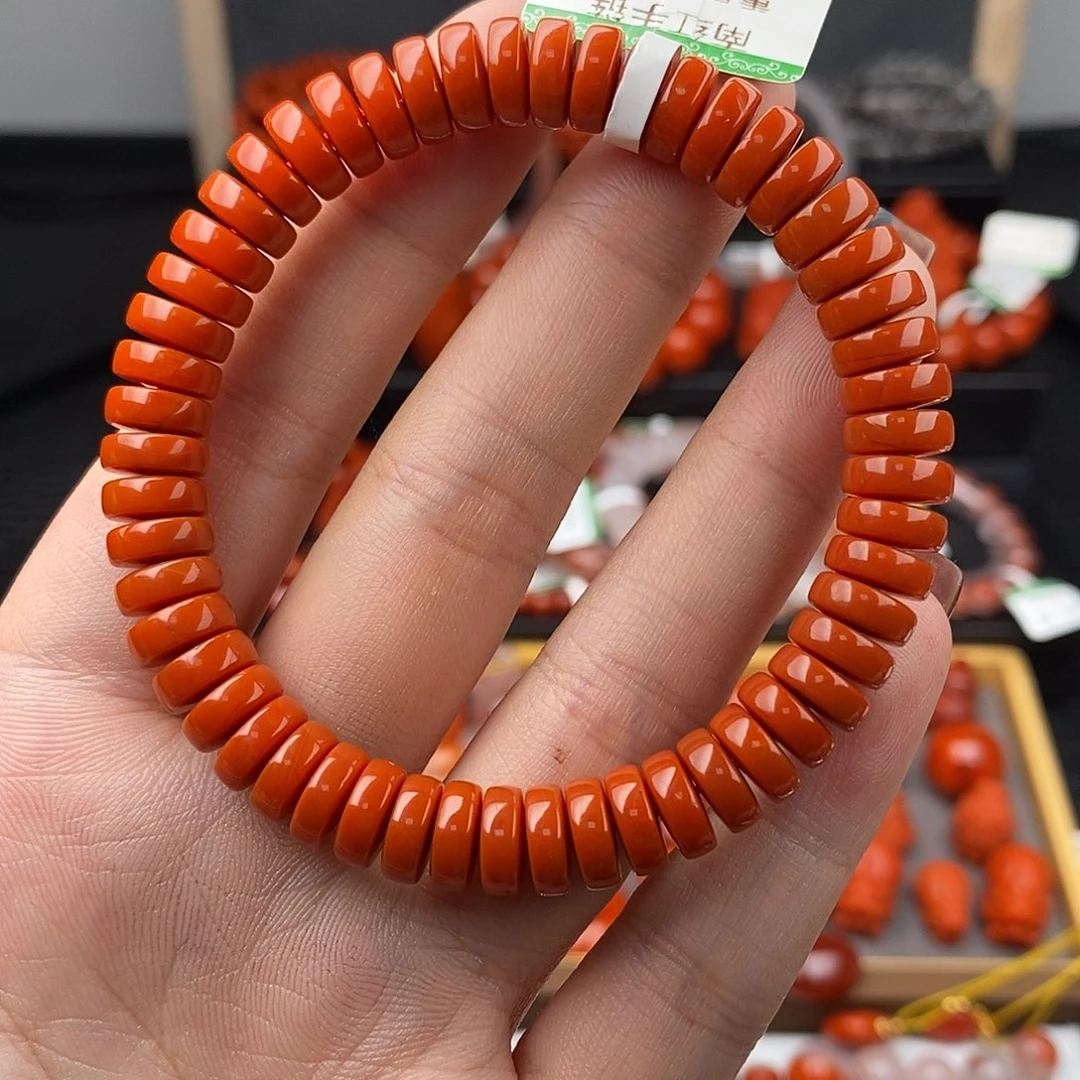 南红玛瑙未镶嵌四川凉山隔片8m手串