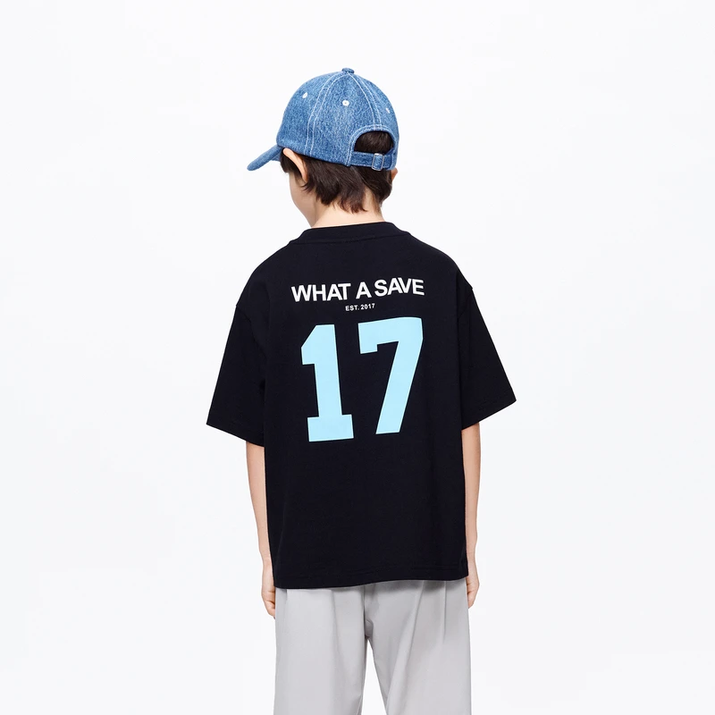 littlemoco童装夏季男女童5A抑菌短袖T恤#KBD1TEE014