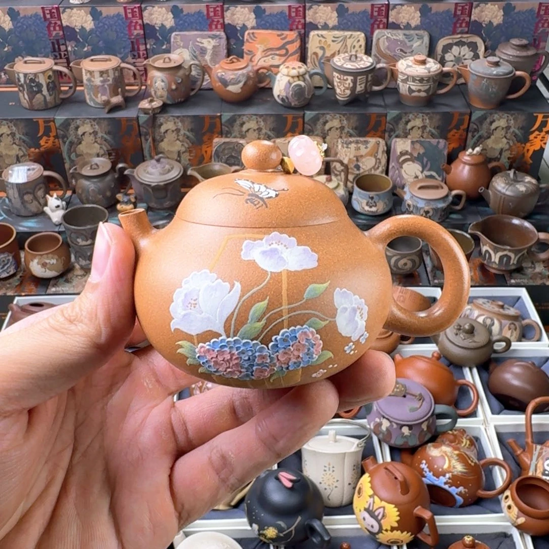 茶壶紫砂150ml原矿精工半手