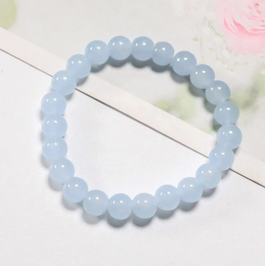 精品8mm天空蓝海蓝色手链 A27多样性发其一