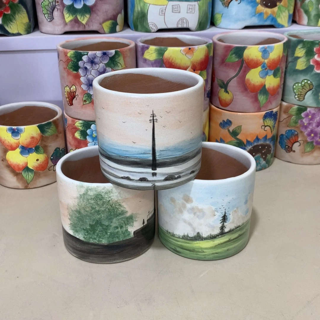 正品现货红陶花盆