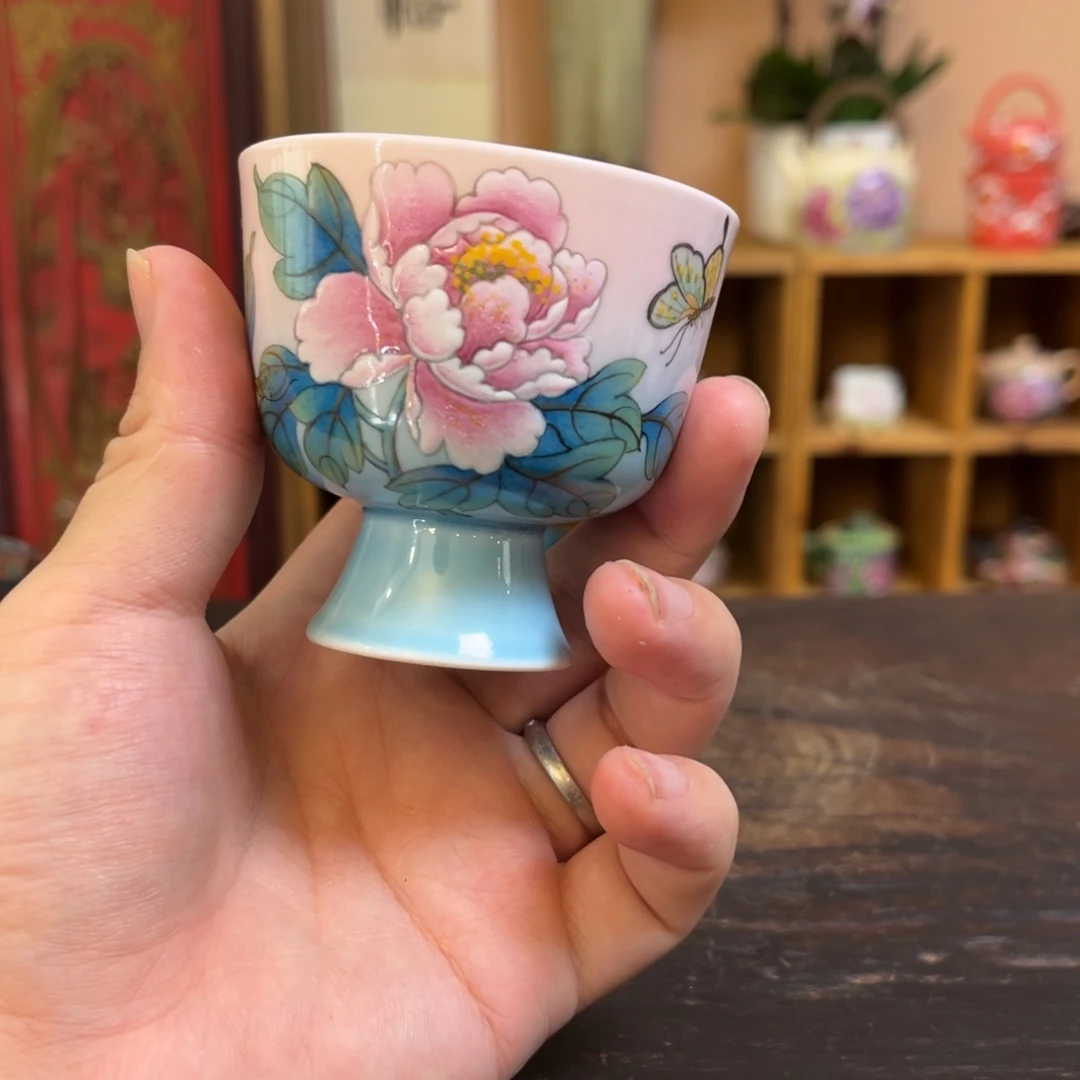 柴烧手工手绘陶瓷