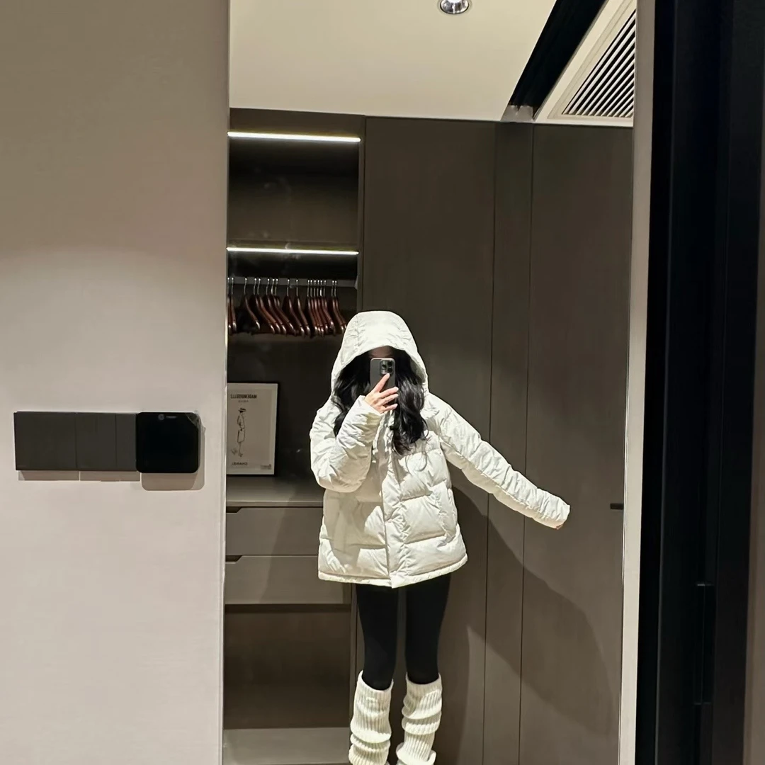 五层泡芙羽绒服女款连帽收腰女-小鹿专属12