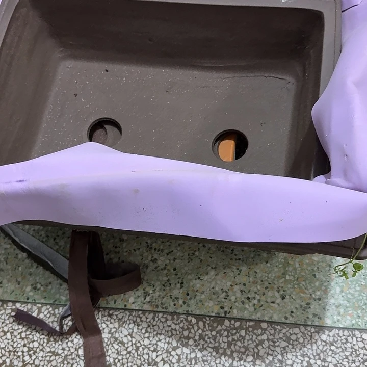 紫砂花盆，手工制作