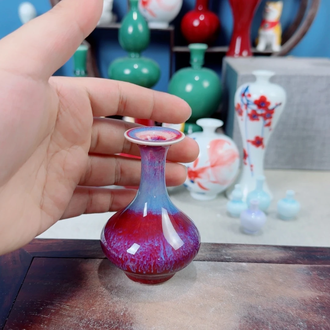 陶瓷手工小花器摆件