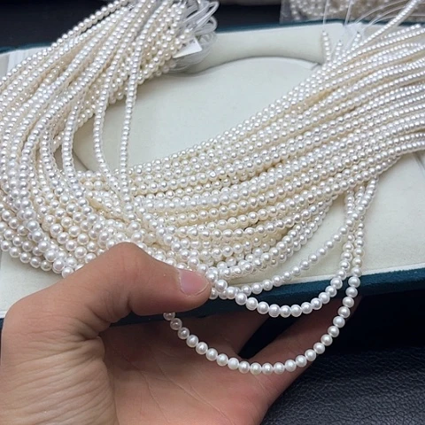 淡水珍珠珍珠项链银S925镶嵌8