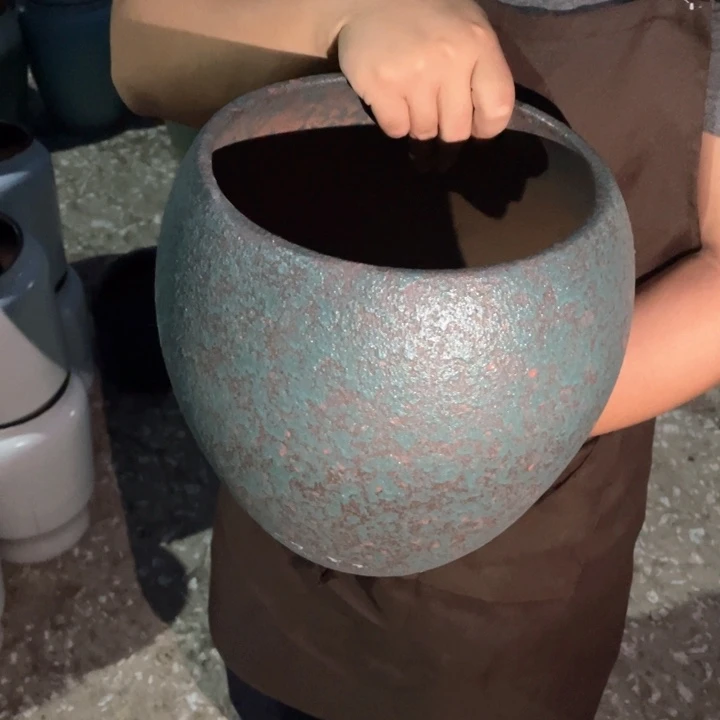 紫砂花盆口20高24正品正品