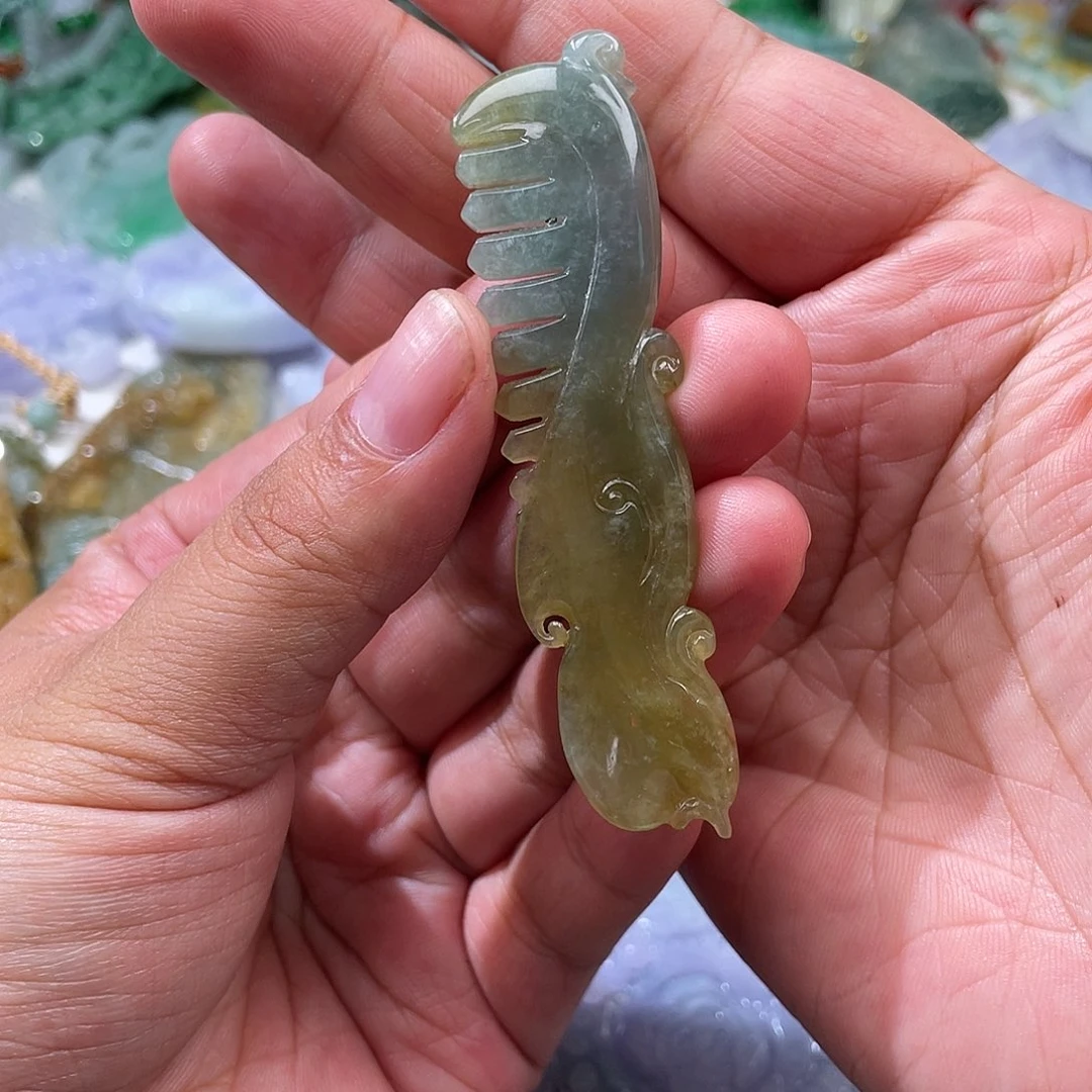 翡翠未镶嵌颈饰泰***河翡玉缘翡翠