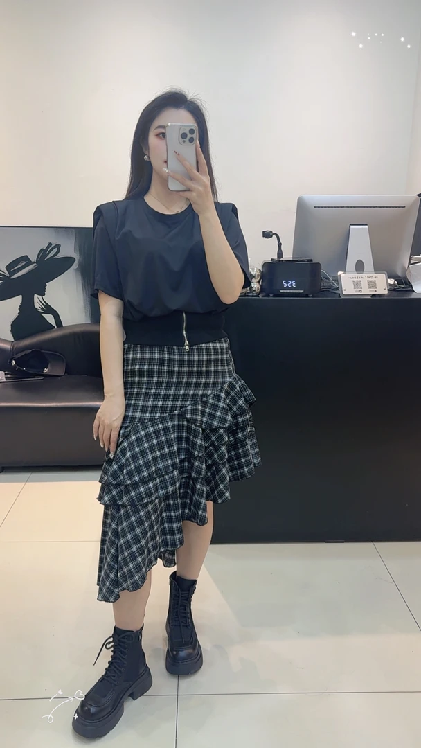 欧货时尚小个子辣妹短袖T恤