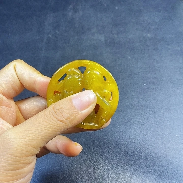 白玉菩提吊坠手把