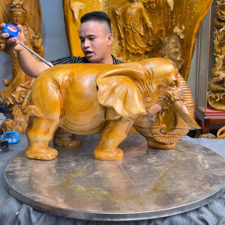 香樟木柘****人长66厘米高38