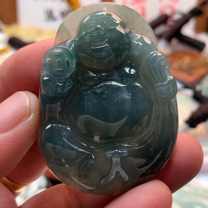 翡翠未镶嵌颈饰保真天然a货翡翠