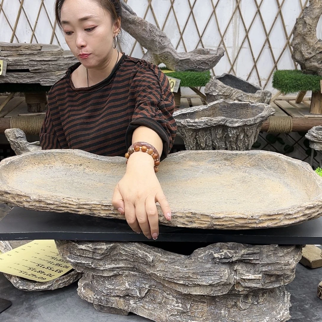 盆景盆异形花盆鱼缸w70