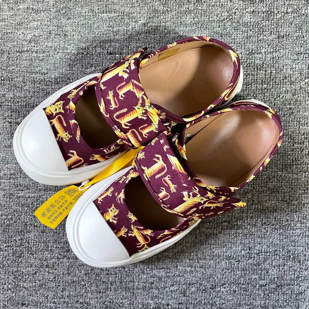 95新 MARNI Pablo Mary-jane时尚百搭厚底鞋 35码/12657