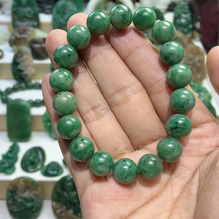 独山玉未镶嵌手串卡11.8