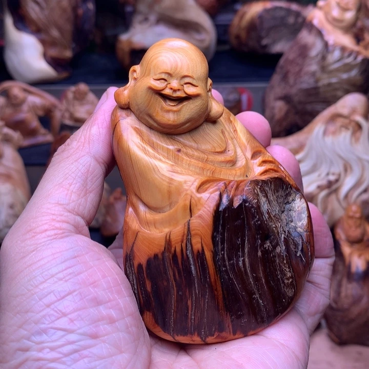 柏木（崖柏）崖柏陈化料手把件