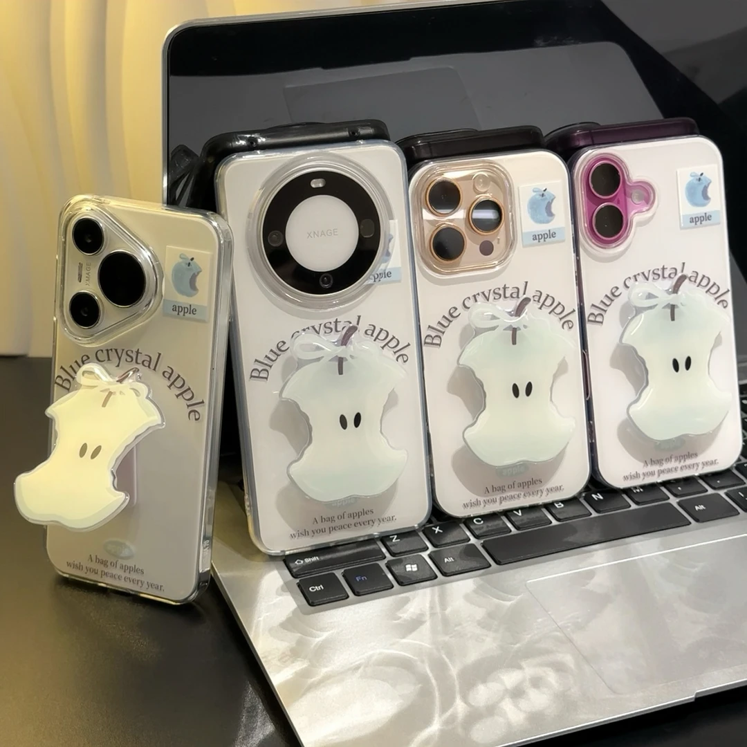 夏日滴胶苹果核支架适用iPhone16/15手机壳13华为vivo小米oppo