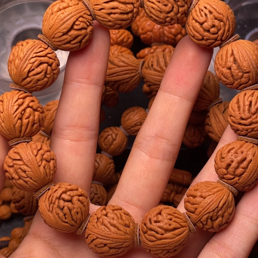 绿***山木质类秦岭核桃密纹绣球