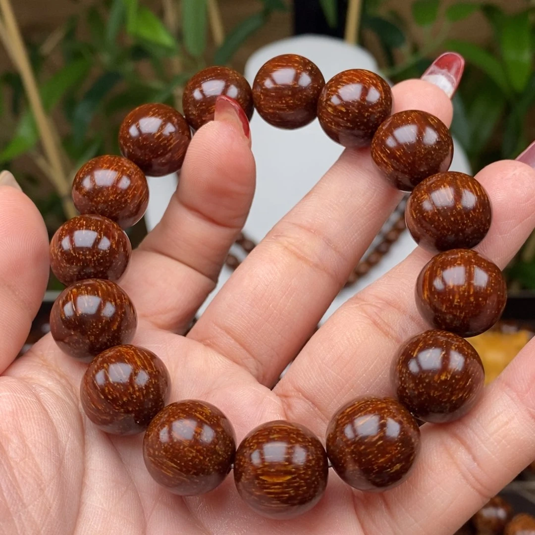 贡木手串/手链贡木1.5红冰爆星