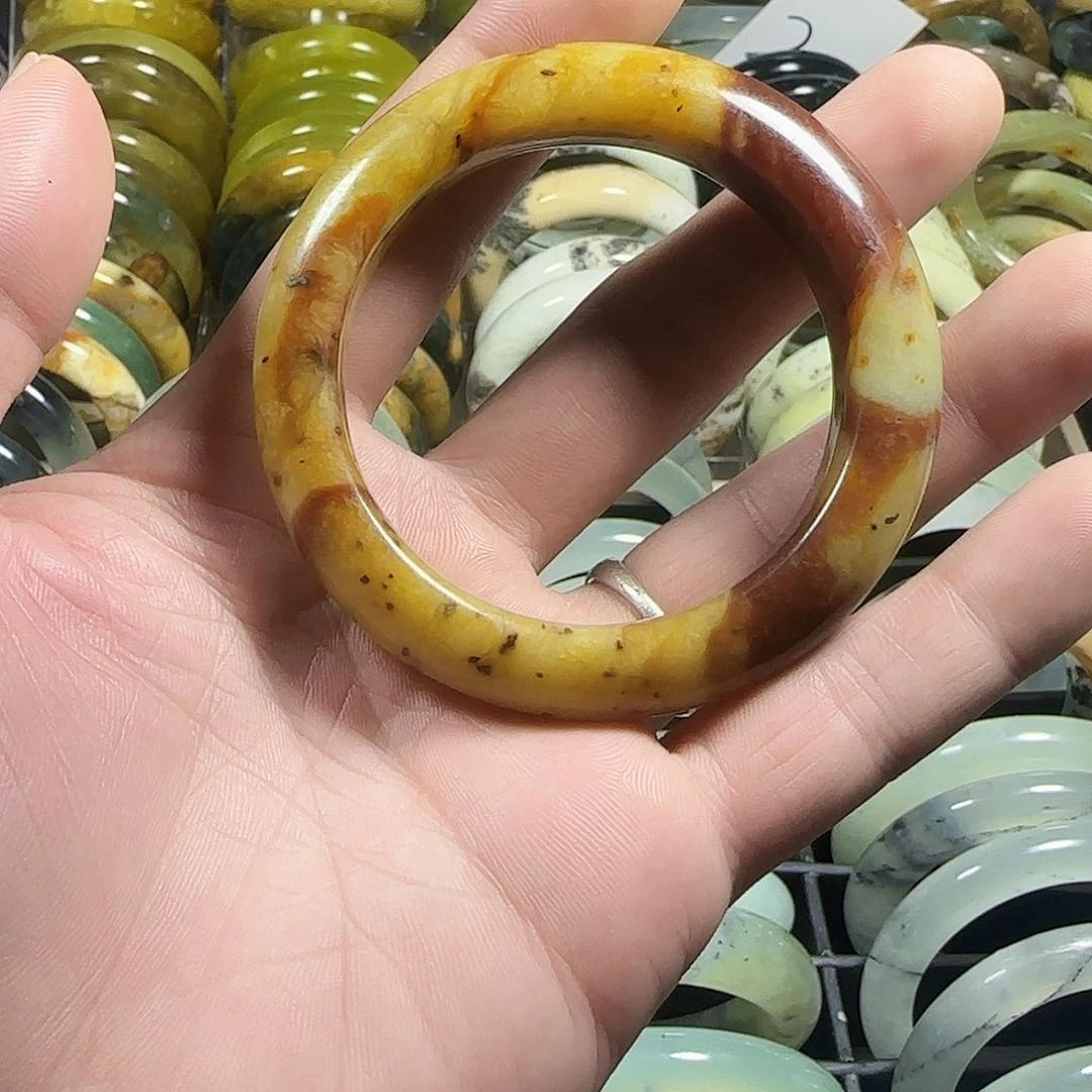 未镶嵌蛇纹石玉手镯