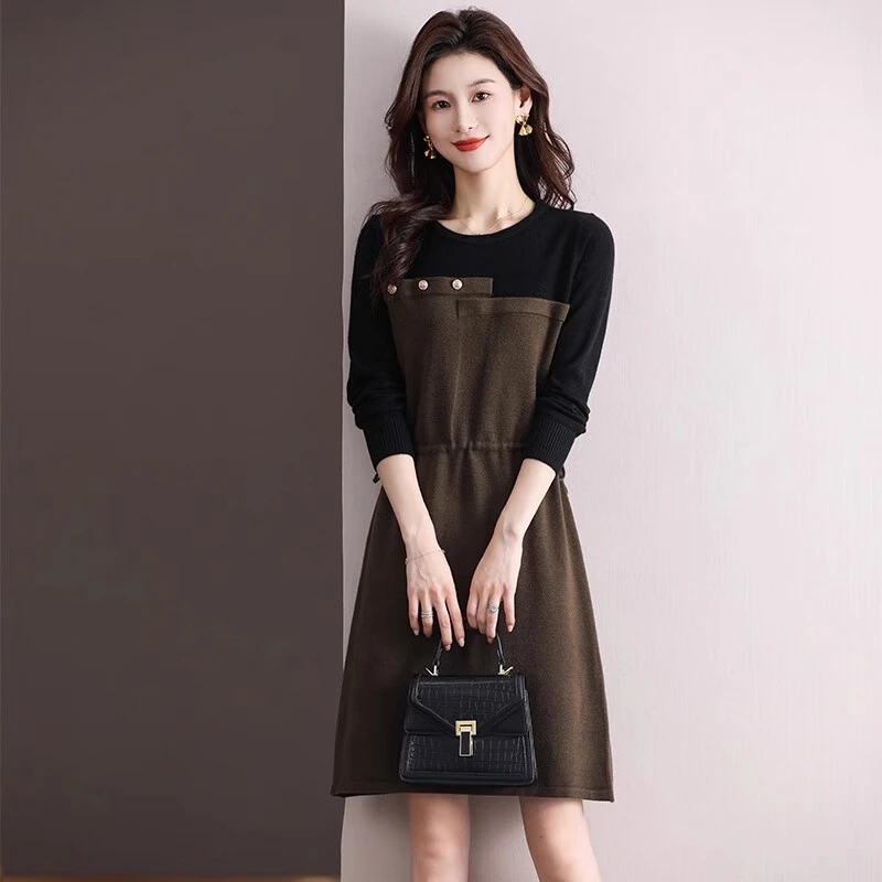 小个子显高女春秋季2024新款收腰洋气显瘦毛衣内搭针织打底时尚