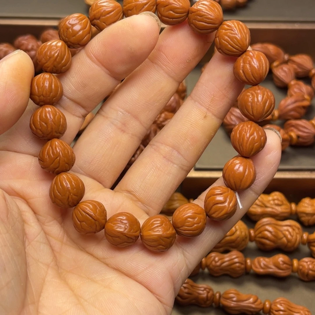 桃核手串龙纹桃核46