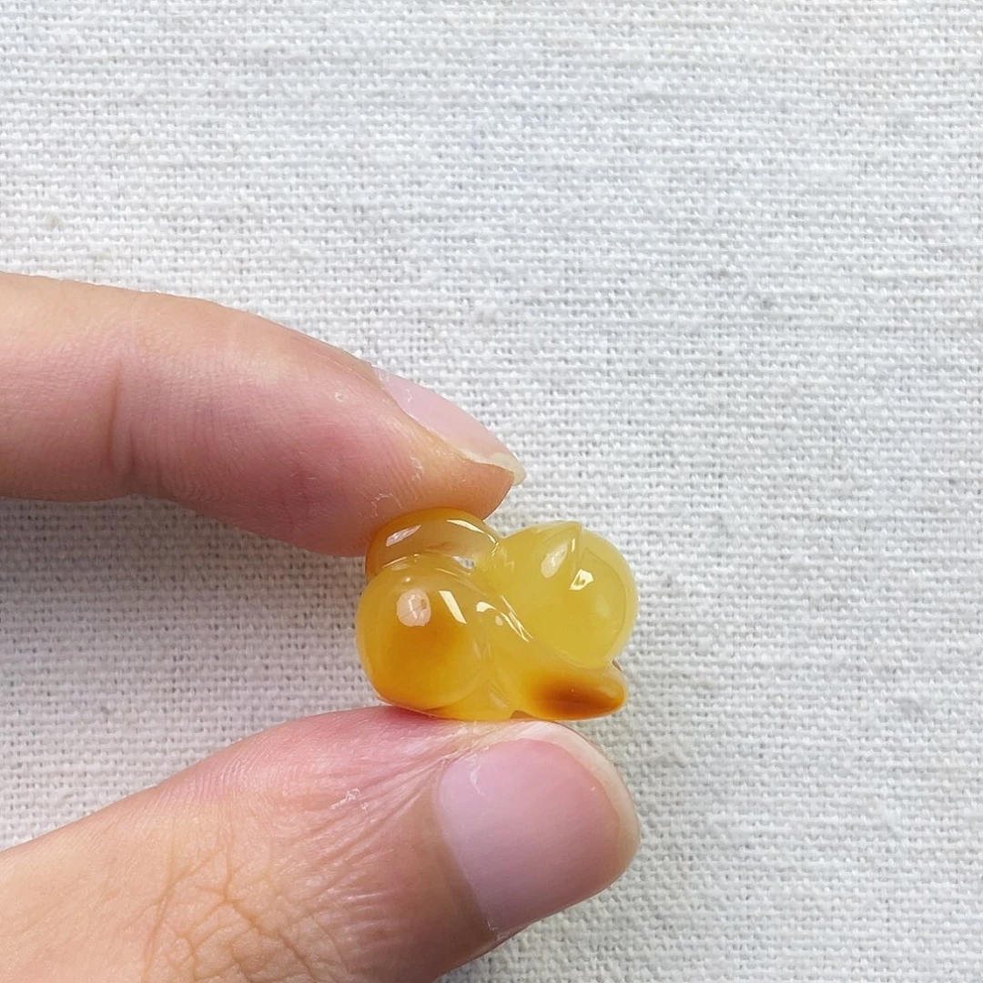 琥珀未镶嵌裸石趴趴猫
