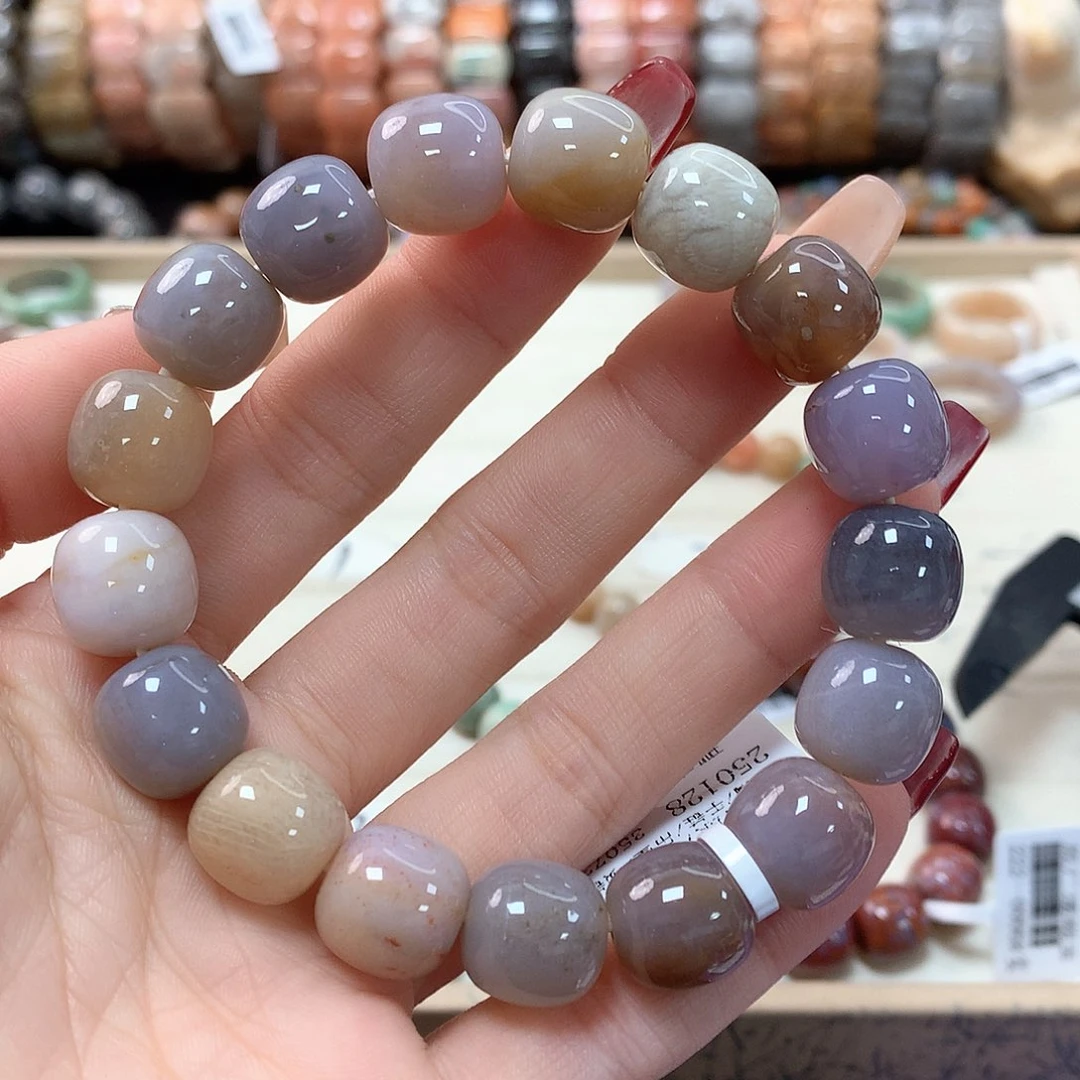 硅化珊瑚（珊瑚玉）手链未镶嵌爱*宝554
