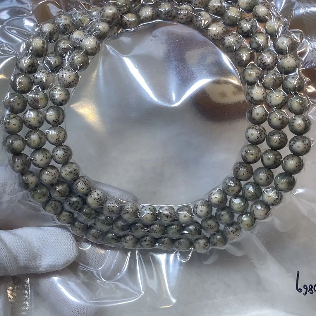 星月菩提吊坠9圆石玉108