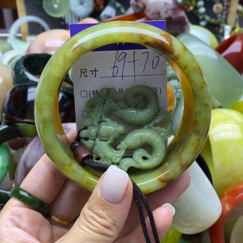 未镶嵌蛇纹石玉手镯