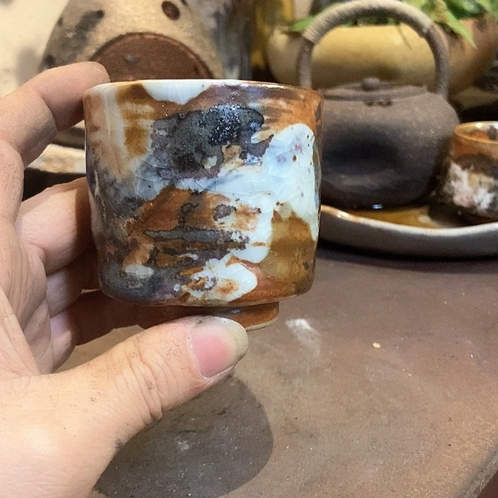 摆件手工高温原矿窑变