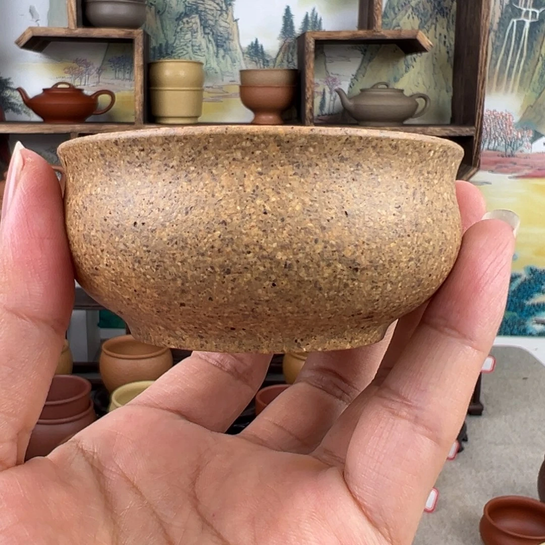 紫砂茶杯拙器甄选，纯原本矿。