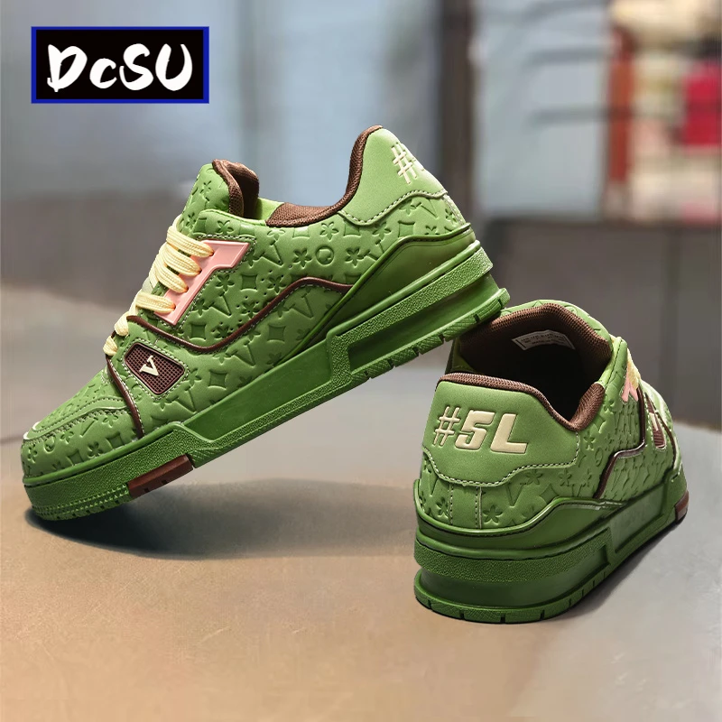 【香港DcSU&Shoes官方正品】新款男士厚底增高小白鞋情侣休闲板鞋
