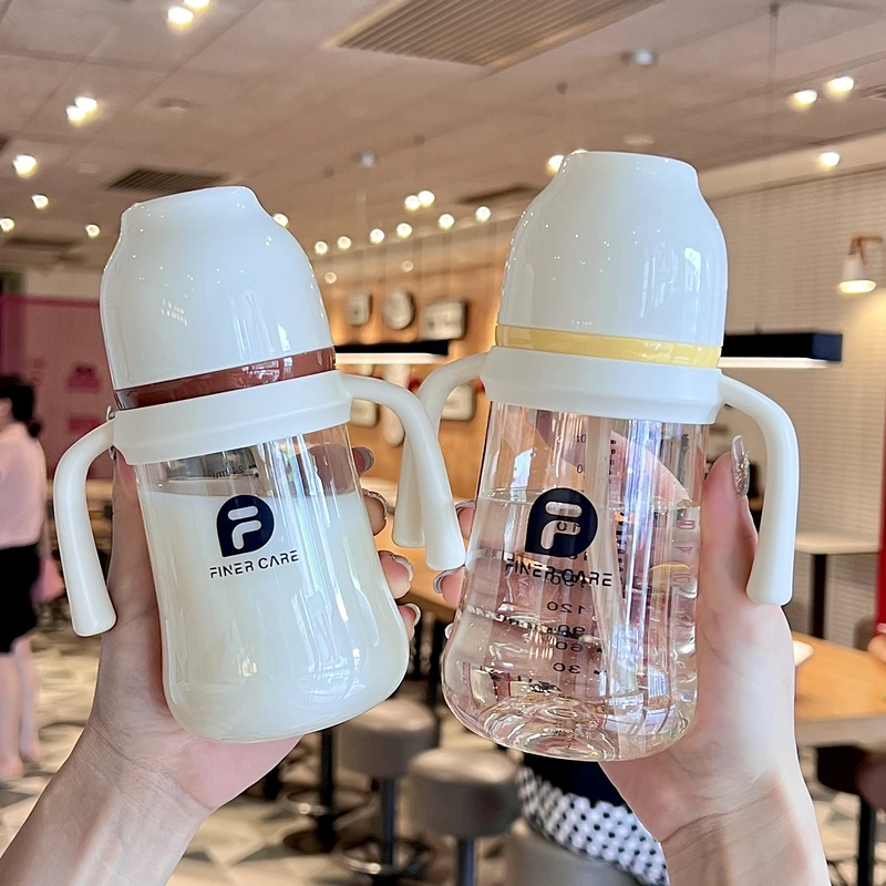 新款儿童吸管杯PPSU2岁3岁以上喝水学饮杯防摔喝奶宝宝放胀气奶瓶