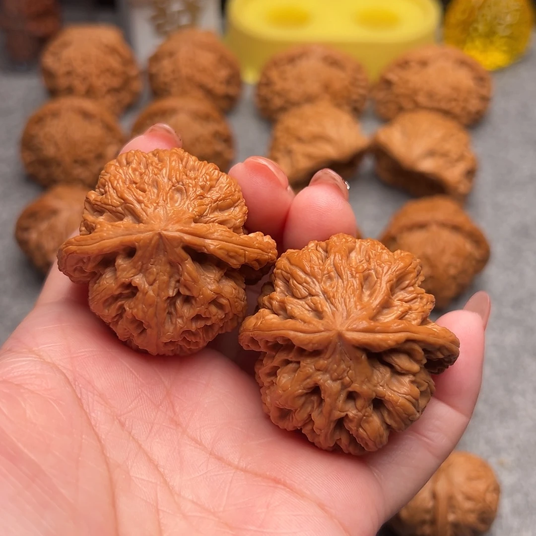 把件文玩核桃精品大粗筋44+全品重53克