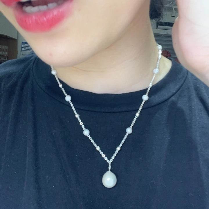 淡水珍珠合金颈饰