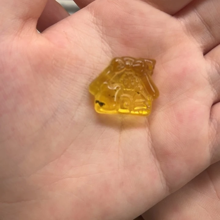 未镶嵌蜜蜡裸石青*?天然琥珀蜜蜡配件
