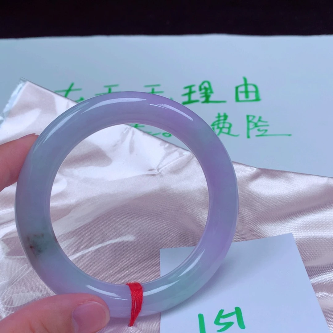 未镶嵌手镯翡翠缅甸天然A货翡翠手镯57.7圆条