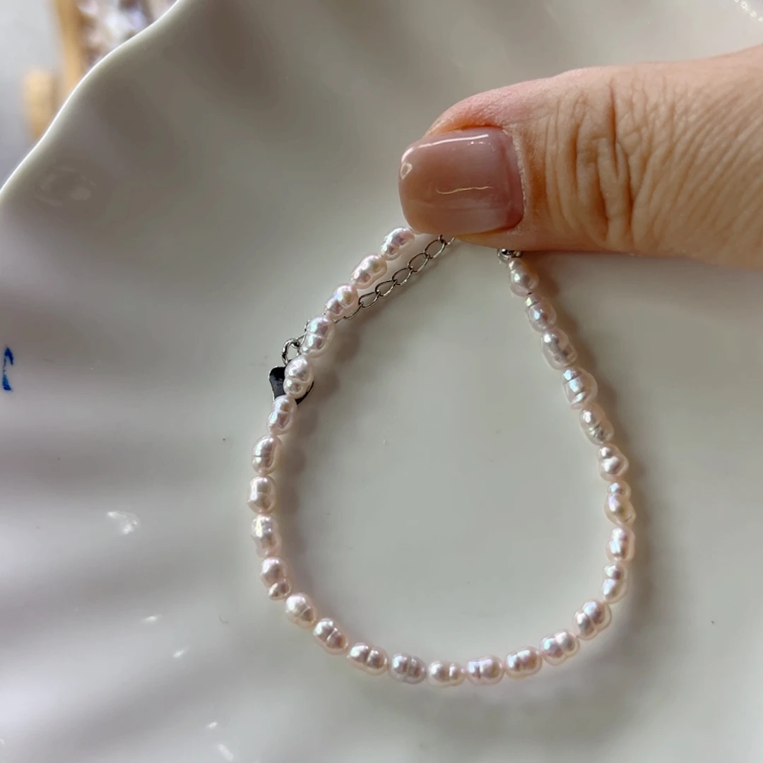 淡水珍珠手链合金